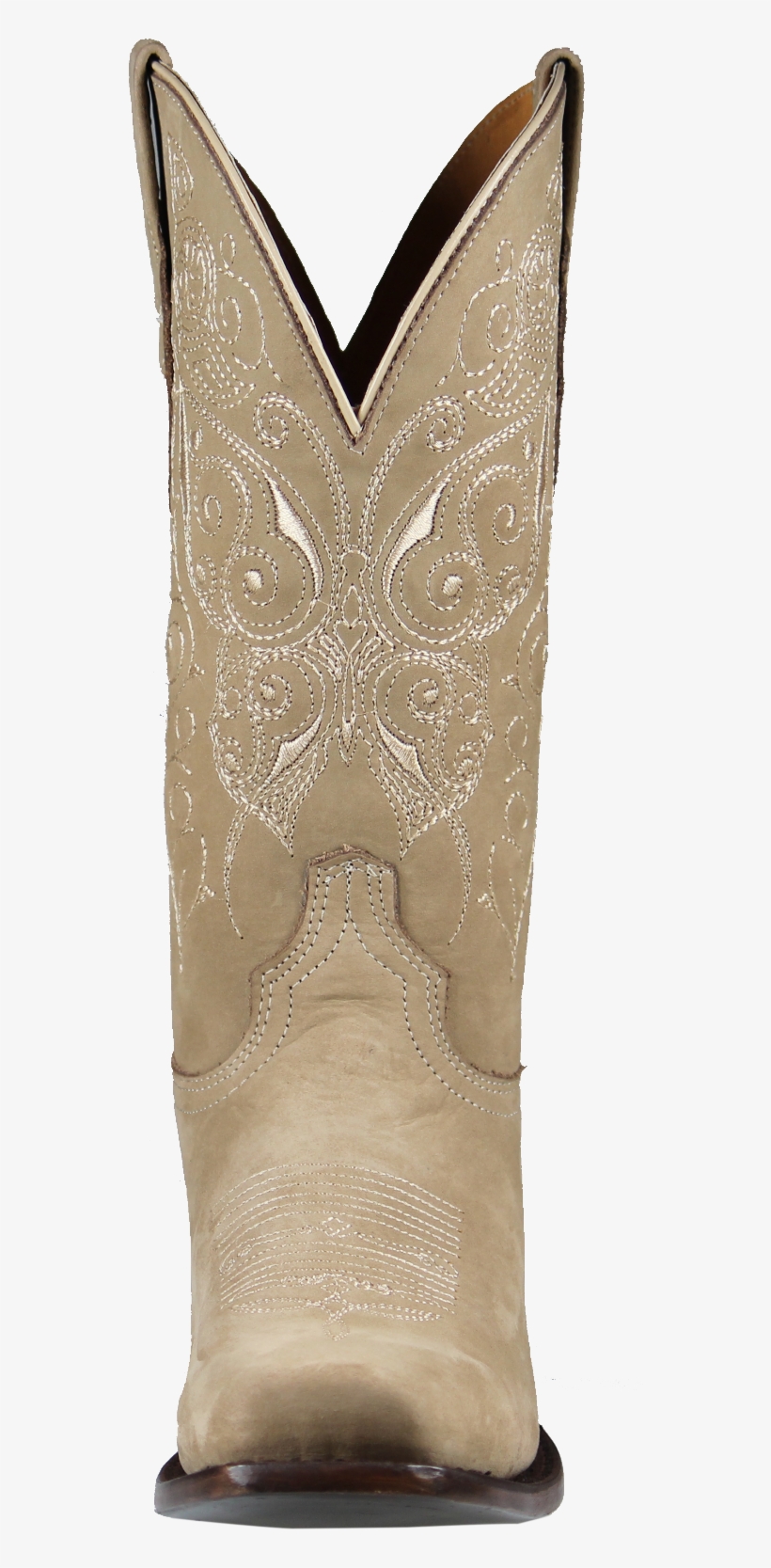 Para Mujer Botas De Cuero Arena Nobuck Vaquera Rodeo - Cowboy Boot, transparent png #4193198