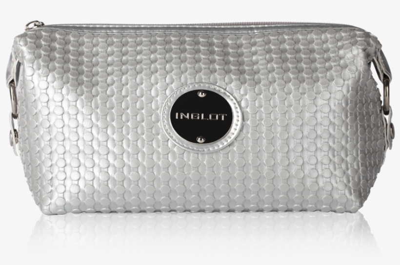 Cosmetic Bag Silver - Inglot Silver Makeup Bag, transparent png #4193438