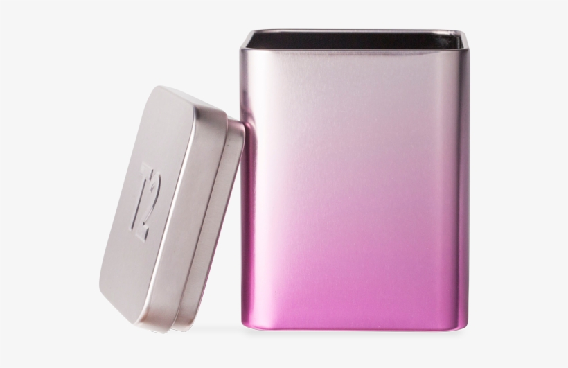 Ombre Pink Square Med Storage Tin - Gadget, transparent png #4193467