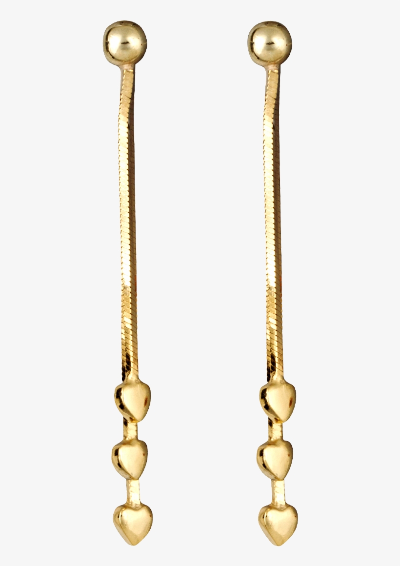 Boucle D Oreille En Or Pendante, transparent png #4193635