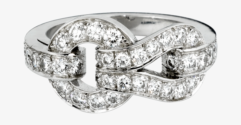 Anillo Agrafe Diamantes Cartier - Ring, transparent png #4194245