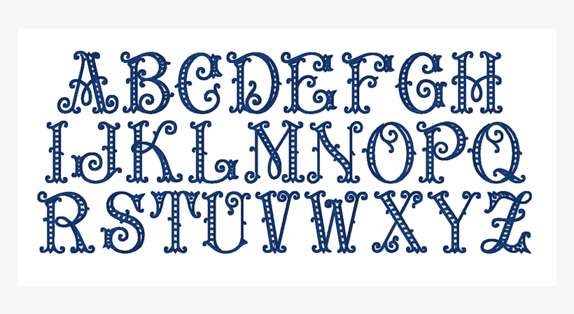 Vintage Embroidery Font, Antique Embroidery Font, Monogram - Custom Embroidered Monogram Scarf - Great Christmas, transparent png #4194495