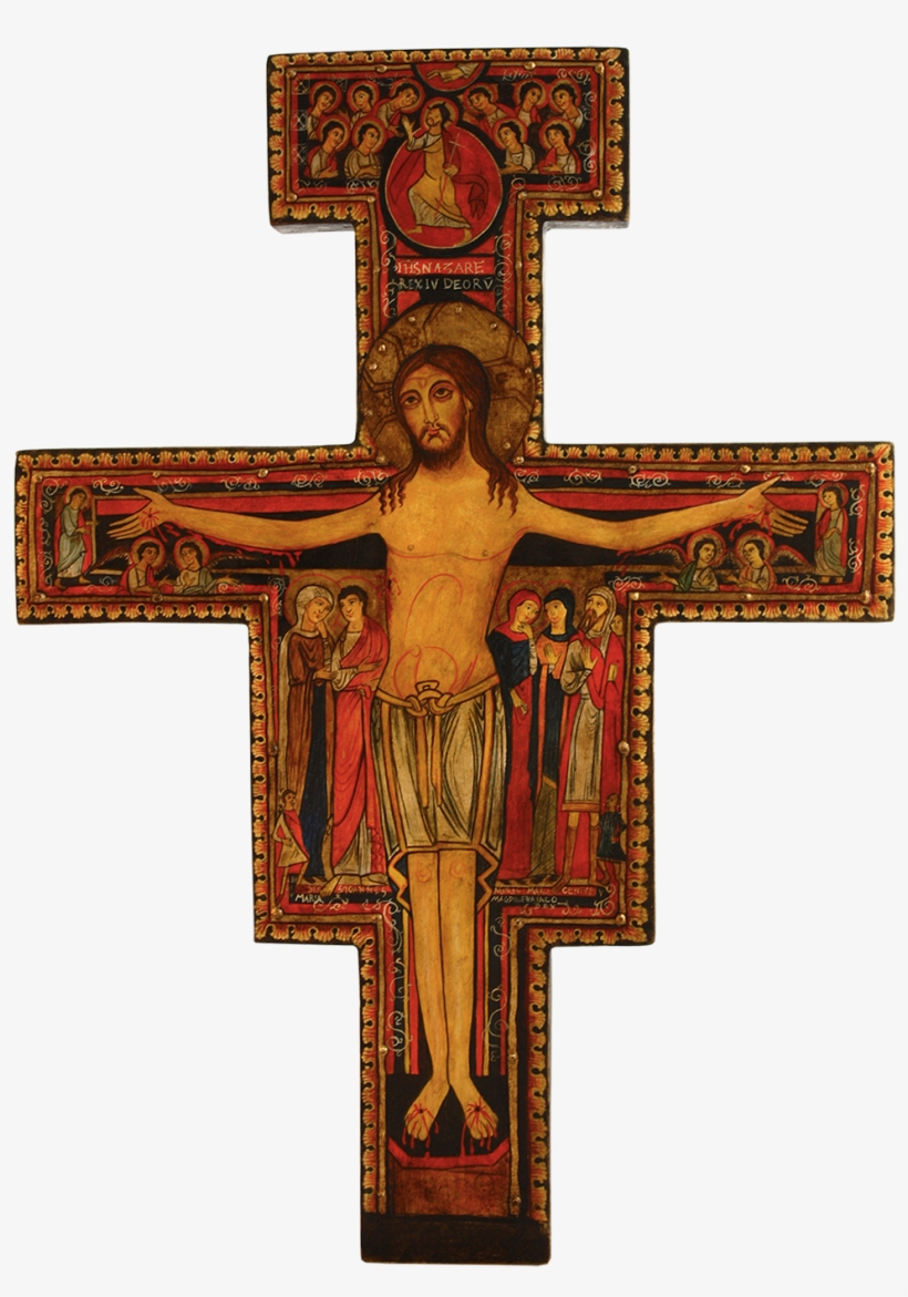 Franciszka Z San Damiano - San Damiano Crucifix, transparent png #4194689