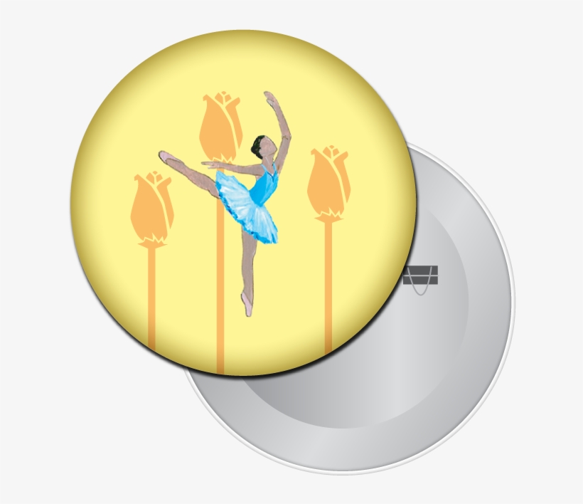 Arabesque Button / Magnet - Dance, transparent png #4194865