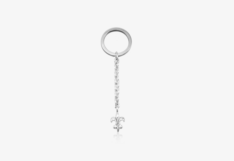 Fleur De Lis Key Ring - Chain, transparent png #4195339