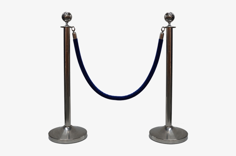 Rope And Post Hire Blue - Black Rope And Post, transparent png #4195563