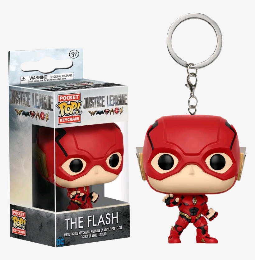 Vinyl Keychain By Funko - Justice League The Flash Pop! Keychain, transparent png #4195713