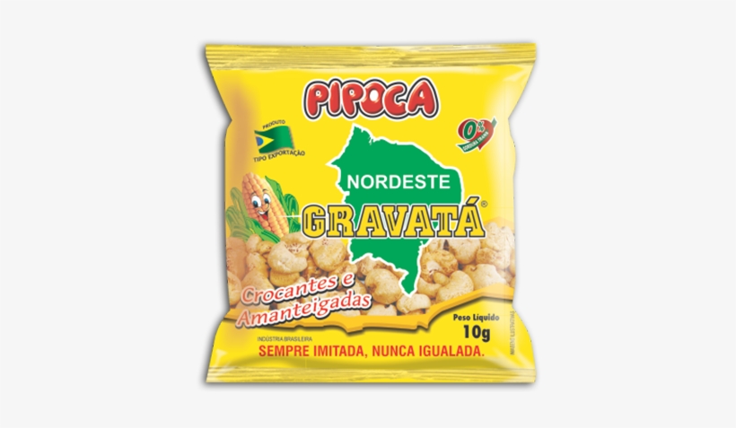 Pipoca Gravatá Amanteigada Metalizada Amarela 10g - Pipoca Amanteigada, transparent png #4195879
