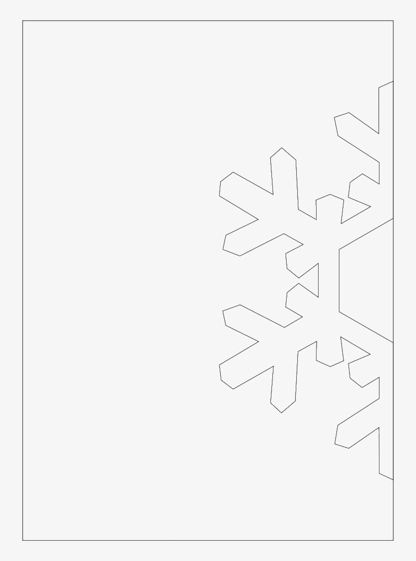 Molde Cartão Floco De Neve - Molde Cartão De Natal 3d, transparent png #4196218