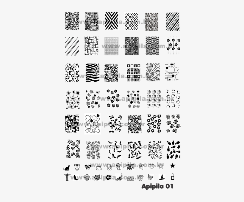 Placa Para Carimbo - Placa Para Carimbo De Unha A01, transparent png #4197134