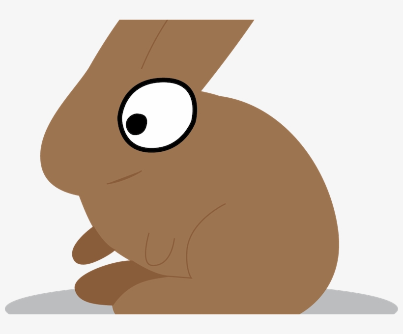 Bunny Vector Animal Illustration Cartoon - The Brown Bunny, transparent png #4197173