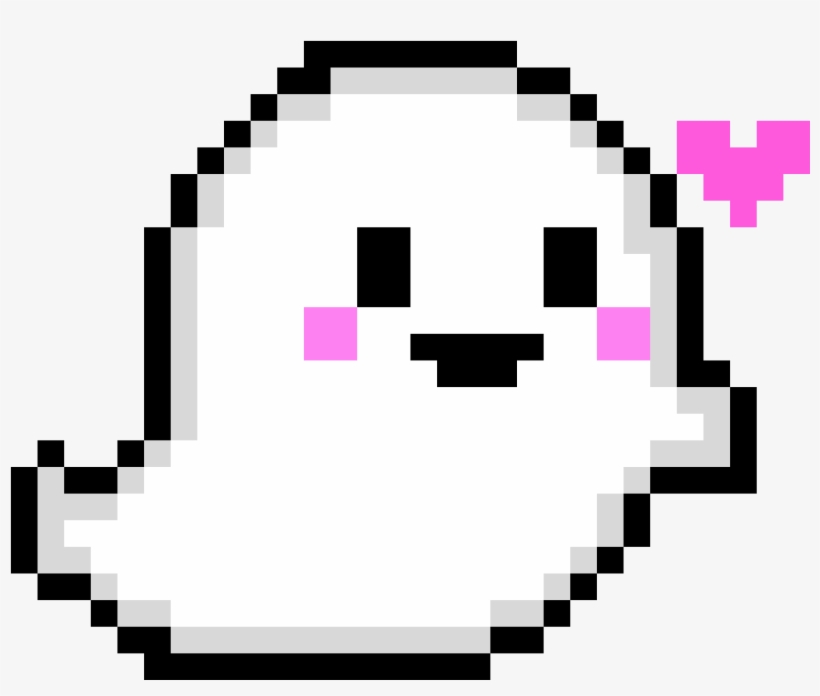 Cute Ghost - Cute Halloween Pixel Art, transparent png #4197197