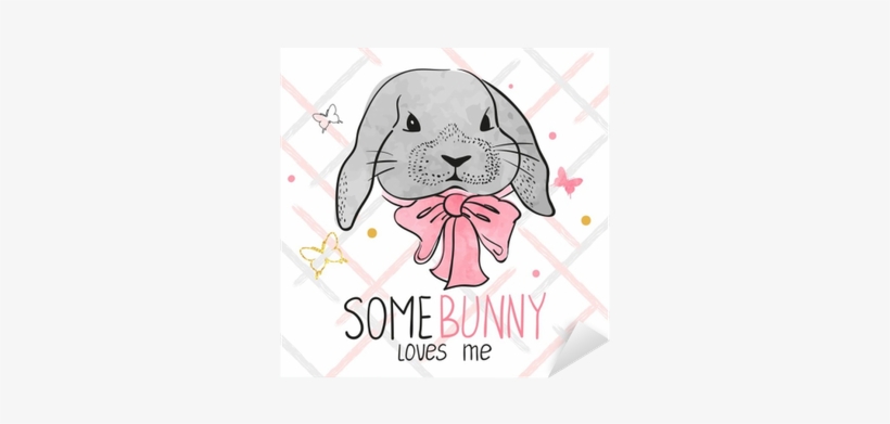 Cute Watercolor Bunny - Design, transparent png #4197588