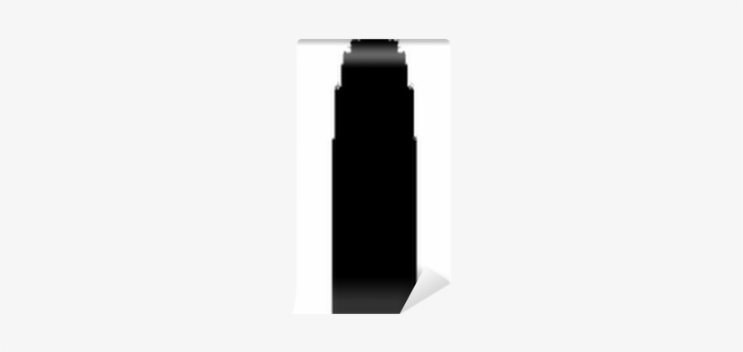 Empire State Building Black Vector Silhouette Illustration - Smartphone, transparent png #4197956