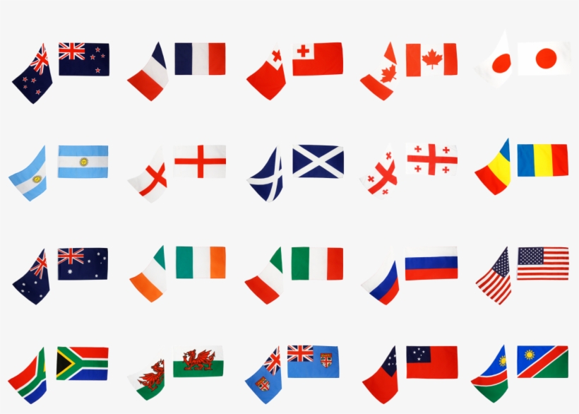 Rugby World Cup 2011, 20 Country Flag Pack - Rugby Football, transparent png #4198939