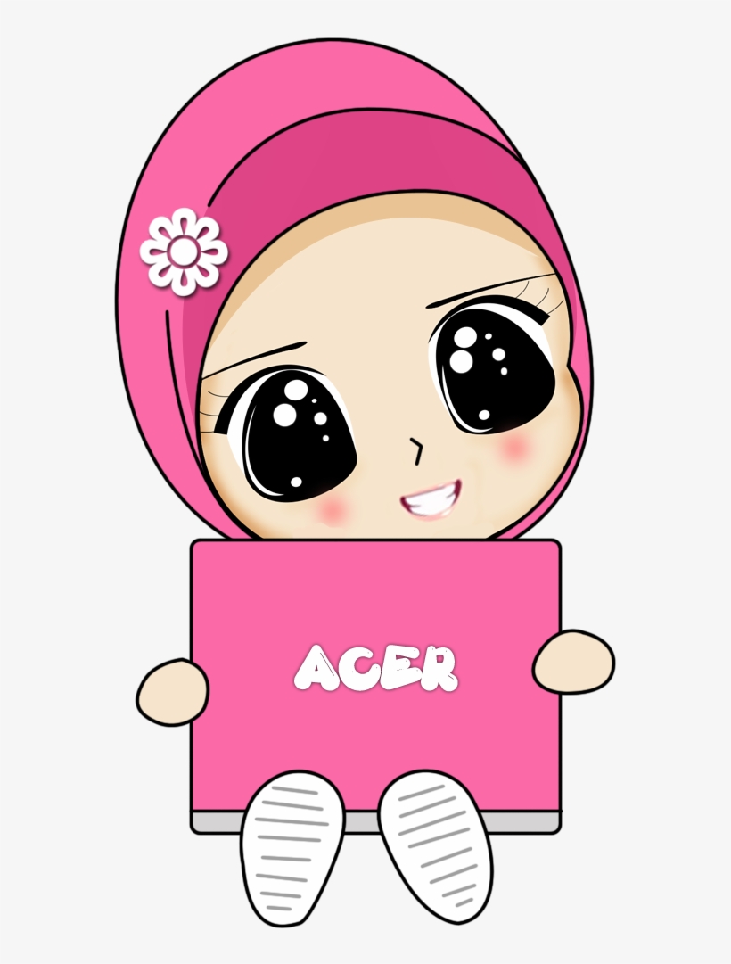 Fizgraphic Design & Printing - Cute Hijab Cartoon Lady, transparent png #4198985