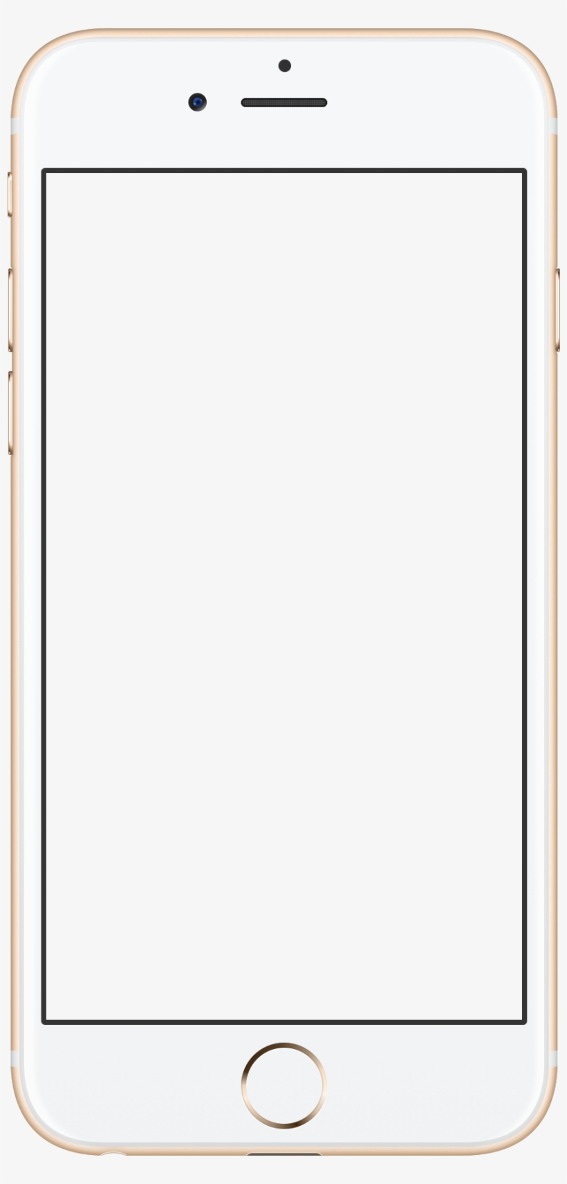 Apple Iphone 6s Rose Gold - Iphone 6 Mobile Frame Png, transparent png #4199212