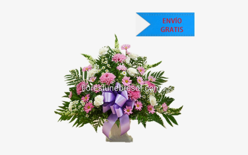 Lindos Recuerdos - Tribute Lavender & White Floor Basket Arrangement, transparent png #4199563