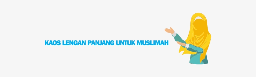 Kaos Muslimah Panjang - Arm, transparent png #4199733