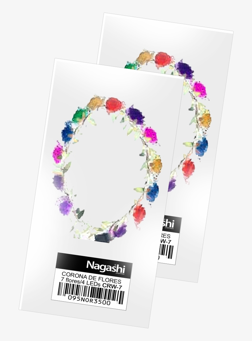 Corona De 7 Flores / 4 Leds Nagashi - Craft, transparent png #4199779