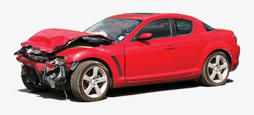 Missing Title Or Reg - Wrecked Car, transparent png #4199799