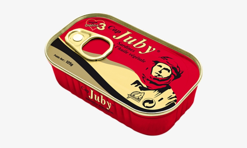 Sardines In Vegtable Oil 125g Juby - Made In Morocco Canned Sardines, transparent png #4199996