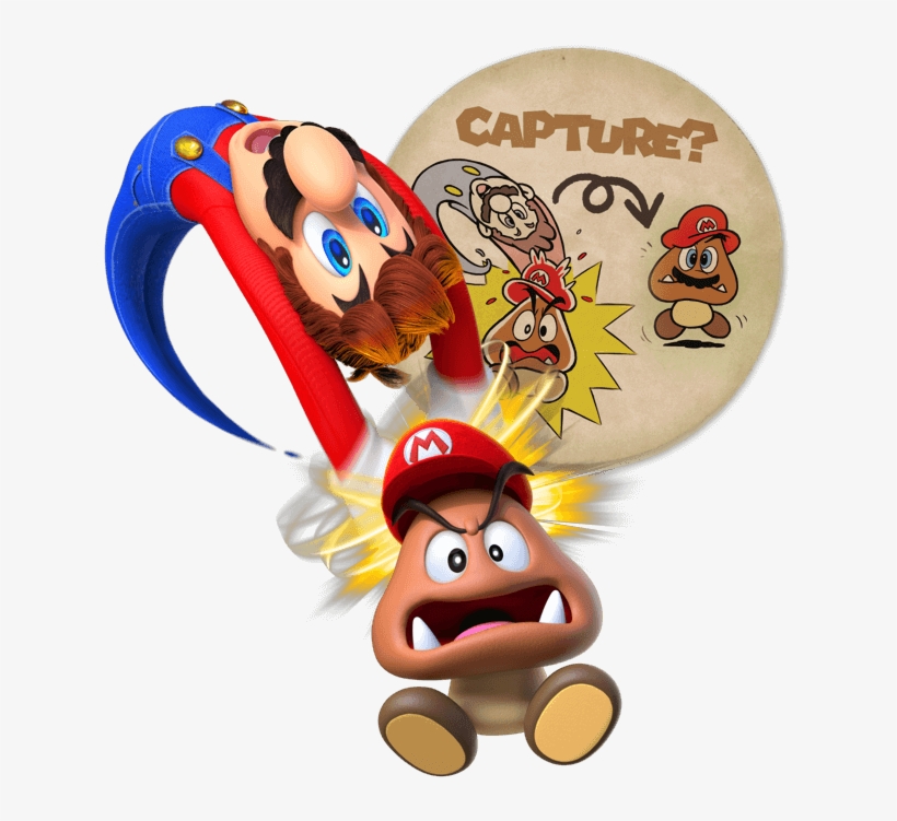 Mario Capture - Super Mario Odyssey Goomba Capture, transparent png #420112