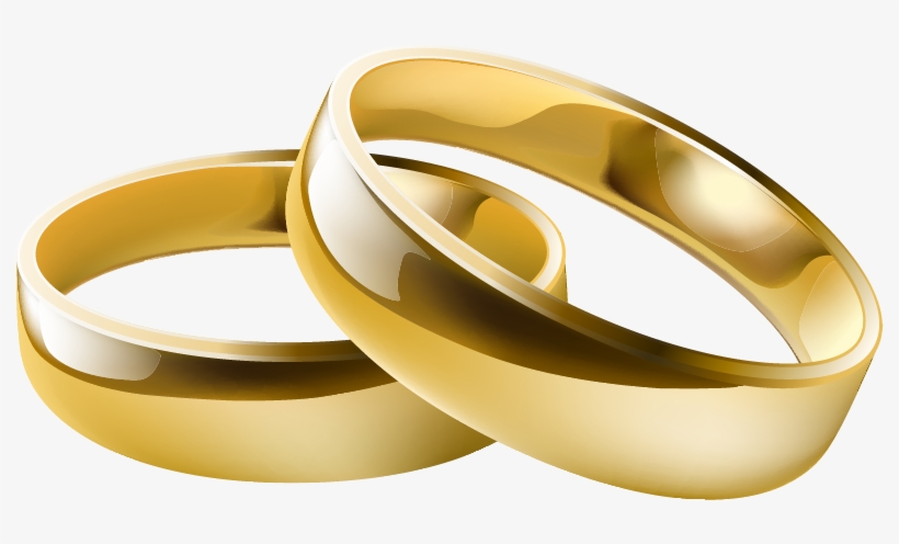 Wedding Transparent Rings Clipar Picture - Wedding Rings Vector Png, transparent png #420133