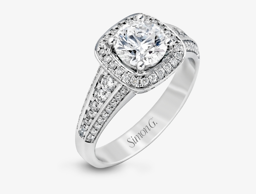 Engagement Ring Mounting - Diamond Illusion Ring, transparent png #420154