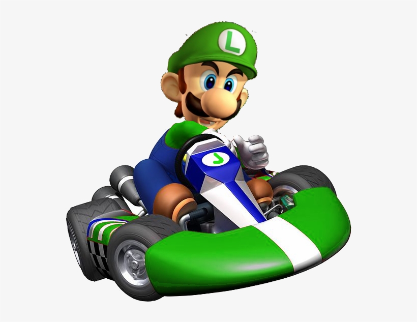 Super Mario Kart Png Image - Mario Kart Luigi Png, transparent png #420422