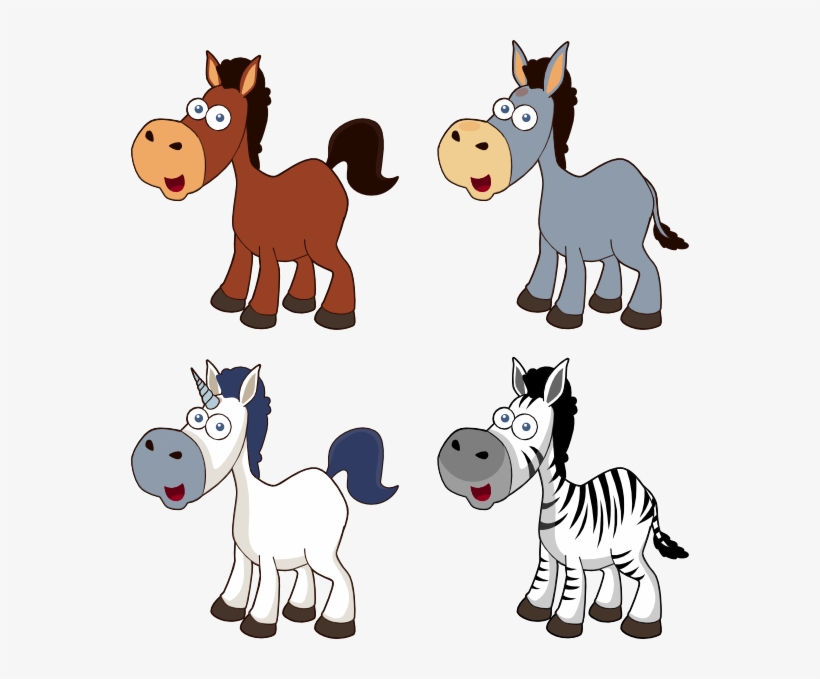 How To Set Use Cartoon Horses Svg Vector, transparent png #420424