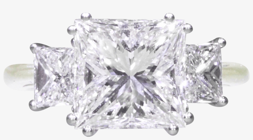 High Jewelry Princess Cut Diamond Ring - Princess Cut, transparent png #420522