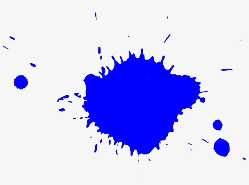 Paintball Polson - Blue Paint Splatter Png, transparent png #420905
