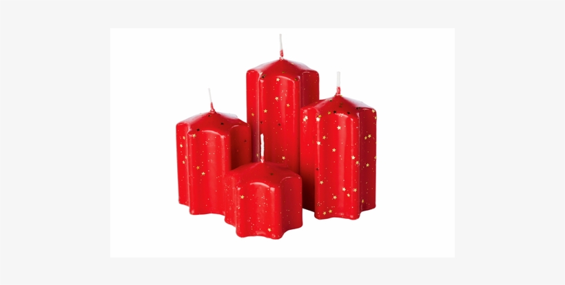 Candles, Red Glitter Stars - Skyline, transparent png #420954