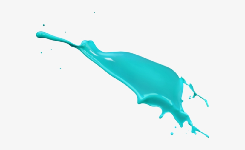Paint Splash Blue - Photoshop Gotas De Pintura, transparent png #421067