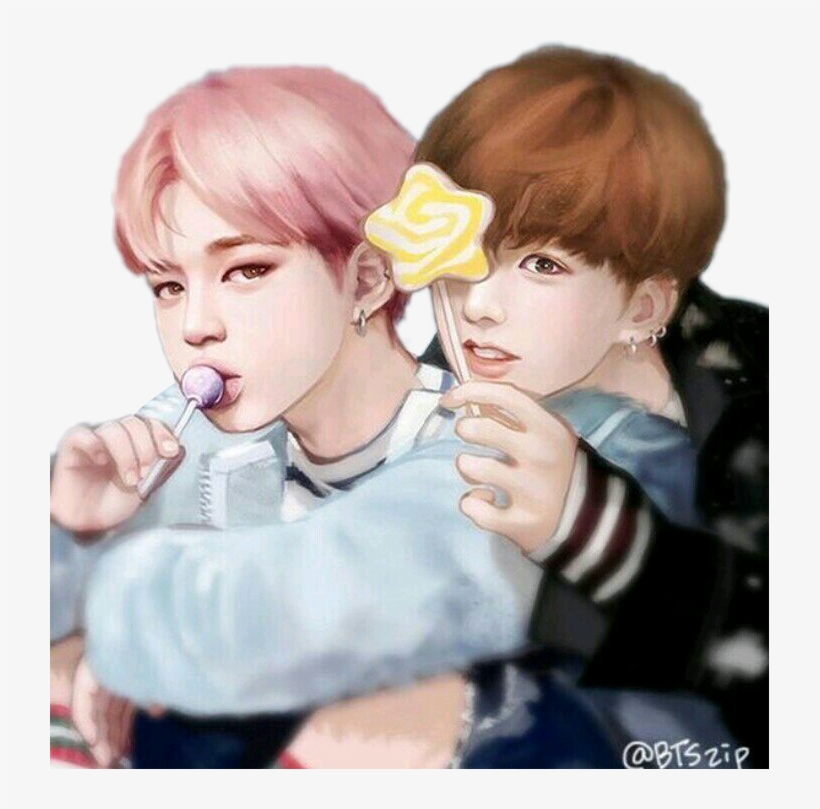 Bts Jikook Jimin Jungkook - Jimin And Jungkook Anime, transparent png #421130