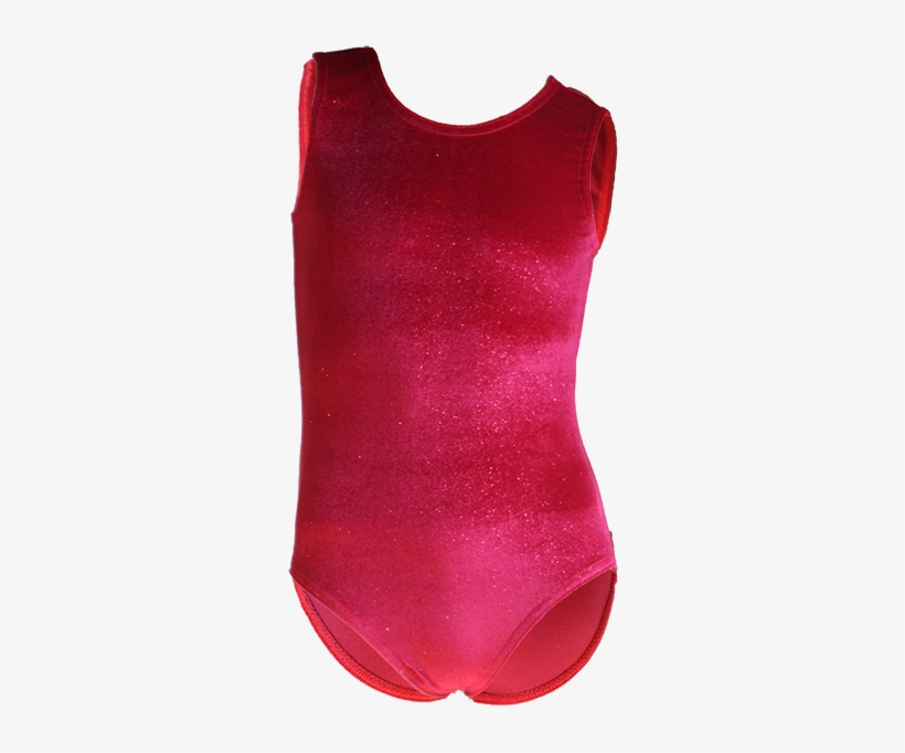 Red Glitter Velvet Front500 - Maillot, transparent png #421156