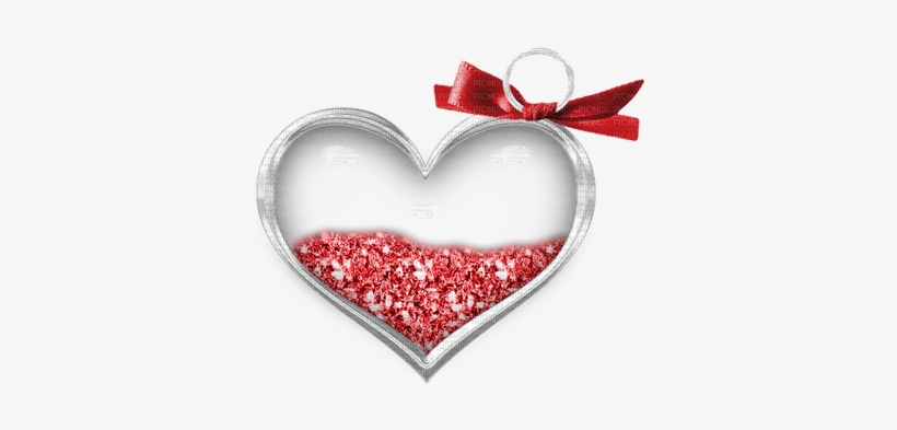 Kaz Creations Deco Glitter Heart With Ribbon Red Love - Jumma Mubarak Dua Me Yaad Rakhna Gif, transparent png #421354