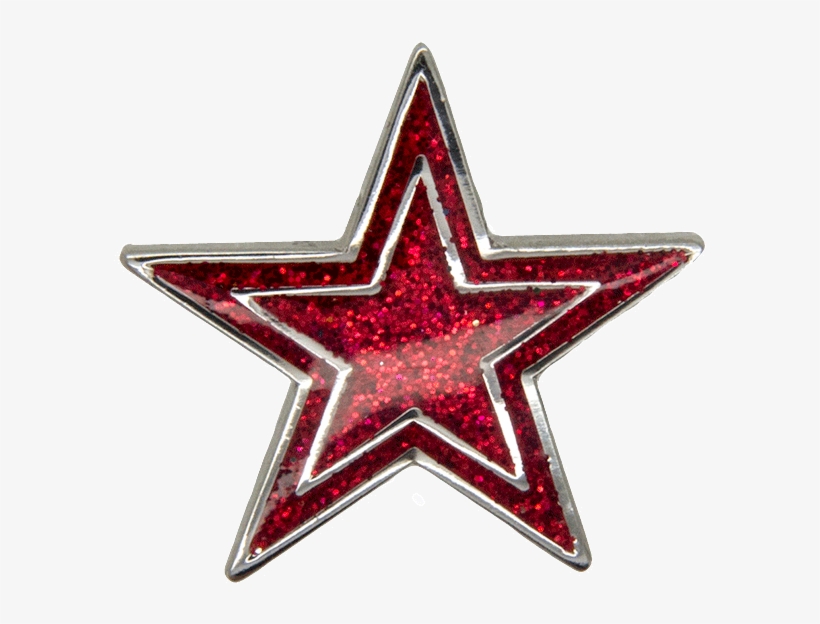 Star Pin, Red Glitter - Dallas, transparent png #421376