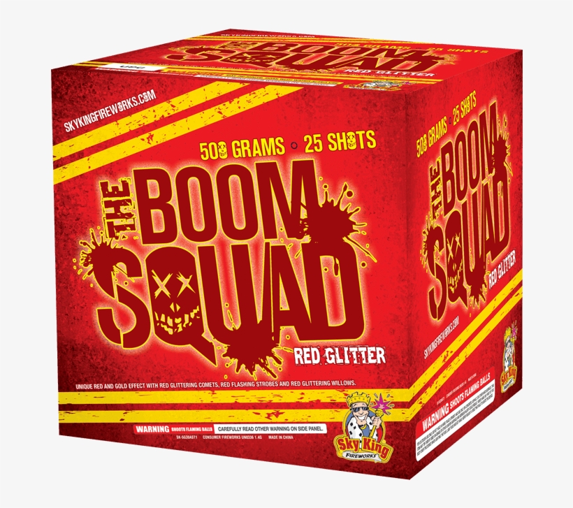 The Boom Squad Red Glitter - Box, transparent png #421466