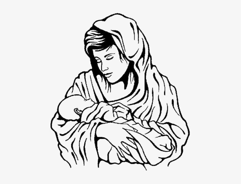 Mary And Jesus Clipart, transparent png #421467