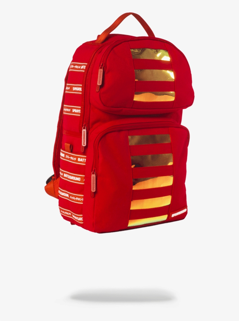 Red Glitter Backpack - Sprayground Hologram Trooper, transparent png #421491