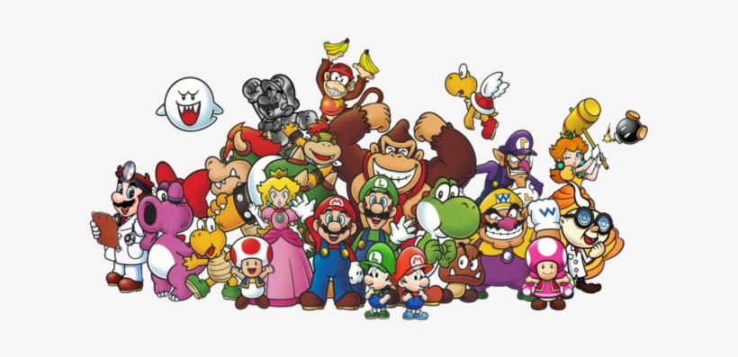 Various Nintendo Characters - Todos Os Personagens Do Mario, transparent png #421939