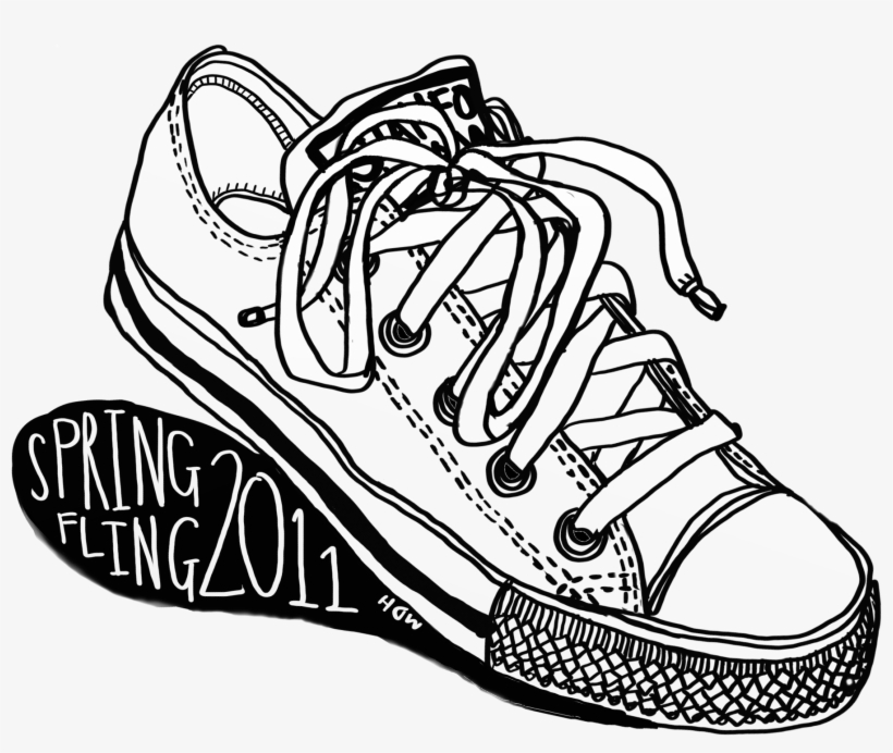 Drawn Converse Sketch - Converse T Shirt Art, transparent png #422388