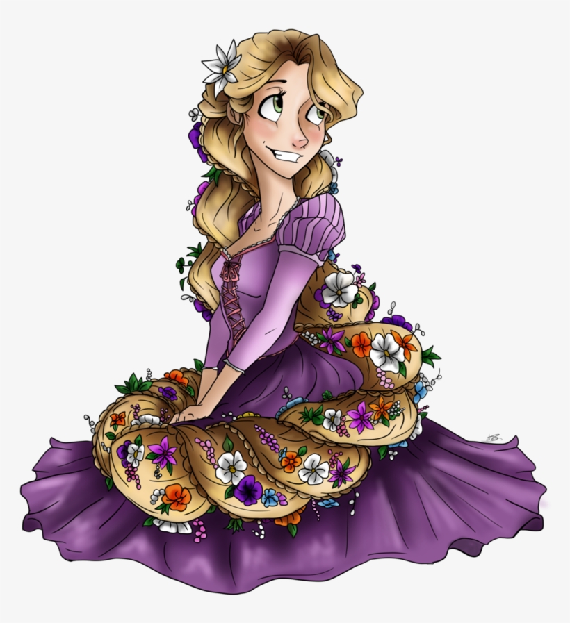 Rapunzel By Willowingtrees - Art, transparent png #422426