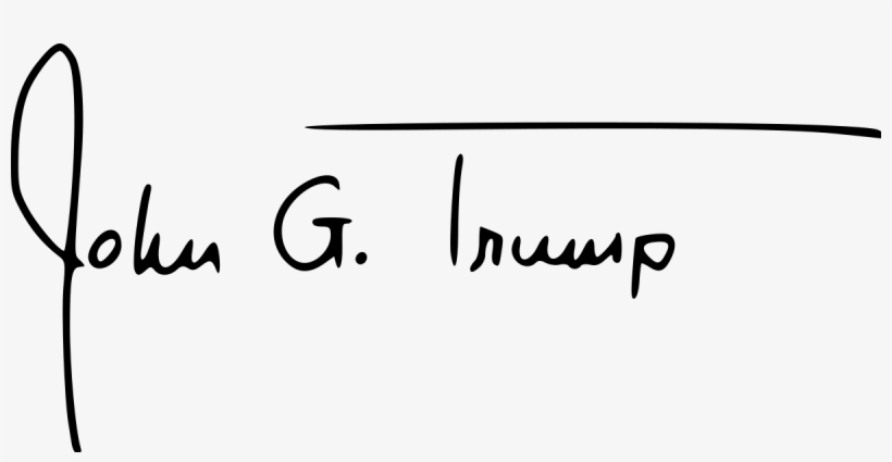 Trump Signature Png - Thumbnail, transparent png #422473