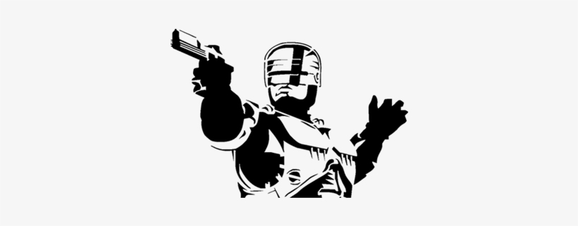 Cor Do Fundo - Sticker Robocop, transparent png #422895