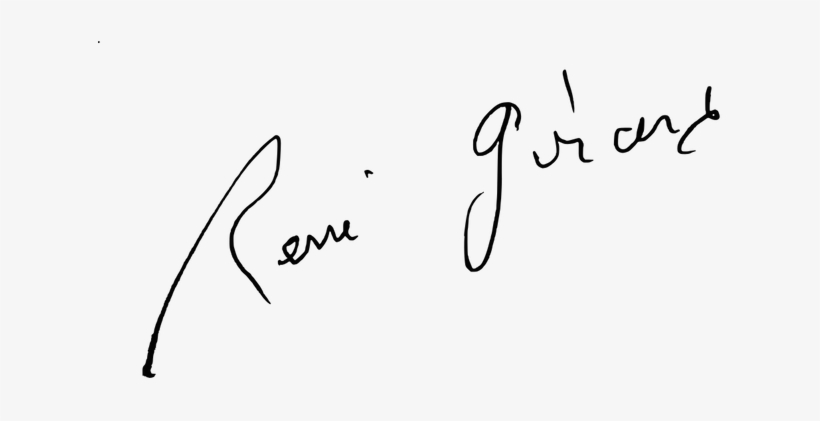 René Girard's Signature - Christianity, transparent png #423316