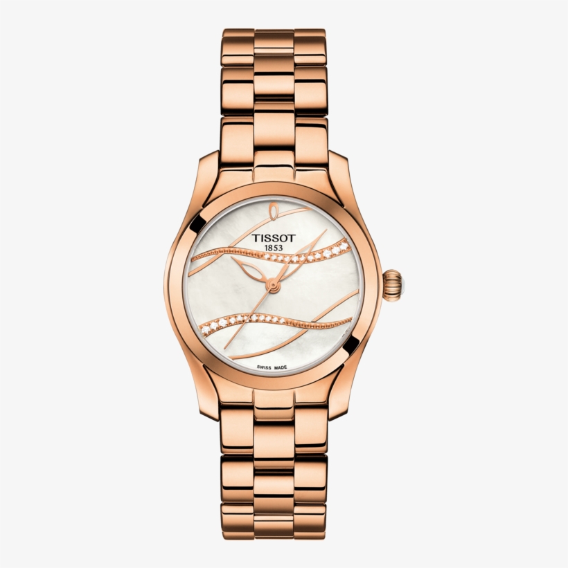 Diamond - Tissot Rose Gold Watch Womens, transparent png #423586