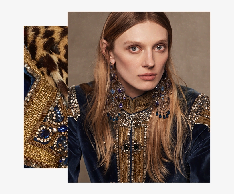 Woman Wearing Multi-tiered Drop Earrings Accented With - Girl, transparent png #423627